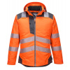 PORTWEST HI-VIS PW3 T400 / Reflexná zimná bunda do dažďa - HV oranžová/sivá XXXL