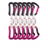 Lezecké expresky Ocun Raven QD Bio-Dyn-Ring 15 mm 10 cm 6-pack - pink