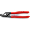 KNIPEX 95 11 165 Kabelové nůžky 165 mm, plastové návleky, brunýrované