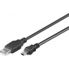 PremiumCord Kabel USB 2.0, A-B mini, 5pinů, 20cm