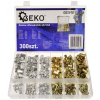 Sada dutých-maticových hliníkových a oceľových nitov M3-M10, 300-dielna, GEKO