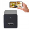 SKRYTÁ KAMERA V USB SIEŤOVEJ NABÍJAČKE MINI ŠPIONÁŽNA FULL HD WIFI