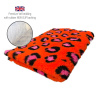 DRYBED Premium Vet Bed Leopard oranžový + ružový 150 x 100 cm