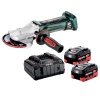 Metabo Aku uhlová brúska, nabíjačka, 2 ks bat. - Set 613077850+685190