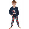 CORNETTE Chlapčenské pyžamo 593/154 Snowman 2 tmavo modrá, 104