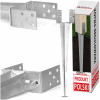 Základňa stĺpika CraftMaster nastaviteľná, strieborná 0-120 mm