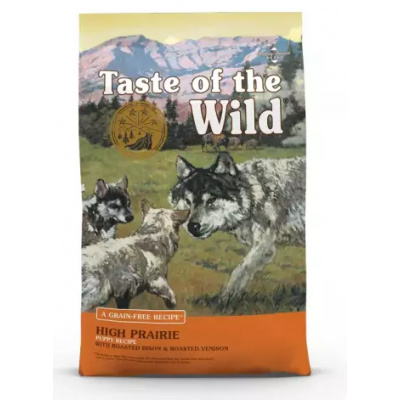 Taste of the Wild Dog High Prairie Puppy bizón a zverina 12,2 kg