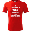 Červené tričko Legendy sa rodia v novembri - darčeky k 60 narodeninám pre mužov S