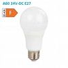 Diolamp SMD LED žiarovka matná Special Voltage A60 10W/24V-DC/E27/6000K/910Lm/230°