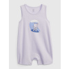 GAP 857411-00 Baby overal medvídek Brannan Fialová - 3-6M