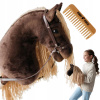 HOBBY HORSE KÔŇ NA PALICI KONÍK HLAVA KOŇA S HRIVOU + DARČEKOVÝ HREBEŇ