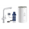 Grohe Red - Drezová batéria Duo s ohrevom vody a filtráciou, zásobník M, chróm 30327001