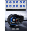 HUD Displej do auta (OBD + GPS) - Akcelerometer 9 druhov zobrazení displeja