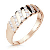 Zlatý dámsky prsteň DF 2098 z ružového zlata, s briliantom 47