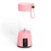 Prenosný mixér na ovocie na smoothie 380 ml ružový
