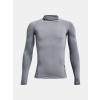 Under Armour Chlapčenské tričko UA HG Armour Mock LS Šedá YMD