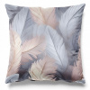 Soovi Home Obliečka na vankúš Feather Mist – pierka v ružovomodrých tónoch, nežný dizajn Veľkosť: 45x45 velúr