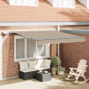 zahrada-XL Ručne Vysúvacia Markíza s LED Béžová 350x250 cm, vidaXL Náhradná látka pre markízu 3.5x2.5 m Béžová 3330344