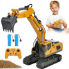 DIAĽKOVO OVLÁDANÝ BAGER STAVEBNÝ STROJ BULDOZÉR PILOT VOZIDLO RC