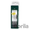 Faber-Castell 167100 Pitt Artist Pen 4 ks S F M B čierna