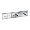 Hansgrohe RainSelect - Podomietkový termostatický modul pre 2 spotrebiče, chróm 15380000