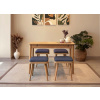 Jedálenský set s rozkladacím stolom a stoličkami (5 kusov) Vina Mini 05 1048 - Oak, Dark Blue