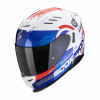 Moto přilba EXO-520 EVO AIR TITAN bílo/modro/červená - Velikosti S