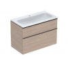 Geberit iCon - Skrinka s umývadlom, 9x5x6 cm, 2 zásuvky, dub 502.337.JH.1