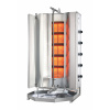 POTIS Plynový gril na kebab/gyros, 5 vykurovacích polí, záťaž 120 kg, 17,5 kW, dolný pohon, 600x660x1220 mm, nádoba na tuk 650x650 mm | POTIS, MU GD5/zemný plyn