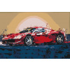 Vymalujsisam.sk Maľovanie podľa čísiel - Červené Ferrari Veľkosť: 40x60cm, Rám: Bez rámu, iba zrolované plátno