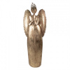 Clayre & Eef Zlatá antik kovová dekorácia anjel v životnej veľkosti Christmas Angel - 74*31*204 cm - Clayre & Eef