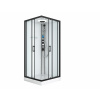 Sanotechnik Rakúsko Sanotechnik QuickLine Miami black, sprchový box štvorec 90x90x215cm, biely, CL21B