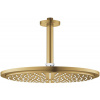 Grohe Rainshower horná sprcha so sprchovacím ramenom 31x31 cm okrúhly Brushed Cool Sunrise 26067GN0