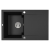Laveo CHICHI granitový drez 74 x 48 cm, čierny SBH_711Y