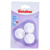 Metaltex lepiace háčiky 3 ks biele