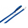 Nobby Krátke nylónové vodítko Soft Grip pre psa L-XL modré 120cm/25mm