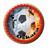 CUKROVÁ TLAČ jedlý obrázok na tortu Cukrová hmota FUTBALOVÁ LOPTA FOOTBALL IHRISKO #1