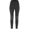 FJÄLLRÄVEN Abisko Värm Trekking Tights W, Black-Iron Grey - M