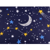 Stoklasa Bavlněná látka noční obloha, lišky - 1 (8) modrá tmavá