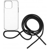 Kryt na mobil FIXED Pure Neck AntiUV s čiernou šnúrkou na krk pre Apple iPhone 15 Pro (FIXPUN-1202-BK)