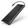 CONNECT IT USB-C dokovací stanice, 11v1 ,2xHDMI,RJ45, 3x USB,3,5mm, čtečka karet, externí, ANTRACITOVÝ