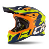 Motokrosová prilba CASSIDA Cross Pro 2 Contra modro/oranžovo/fluo žltá XS