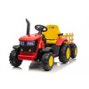 Detský elektrický traktor s vlečkou 12V 7Ah červený