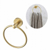 Držiak na uterák, okrúhly vešiak do kúpeľne, brúsené zlato KIVO