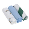 LÄSSIG Swaddle Burp blanket 85x85 2024 Happy Rascals sky blue bavlnené plienky