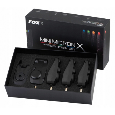 Fox Fishing Mini Micron X 4 Rod Set 4+1 Červená Modrá Oranžová Zelená