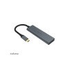 AKASA - externí USB hub - USB typ-C na 4 x USB 3.0 AK-CBCA25-18BK