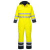 Portwest S775 Bizflame Rain Hi-Vis Nehorľavá reflexná kombinéza žltá/tmavomodrá 3XL