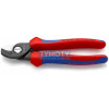 KNIPEX 95 12 165 Kabelové nůžky 165 mm, vícesložkové návleky, brunýrované