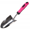 Záhradná lopatka, dĺžka 33 cm, nerezová oceľ, ružová - SIXTOL